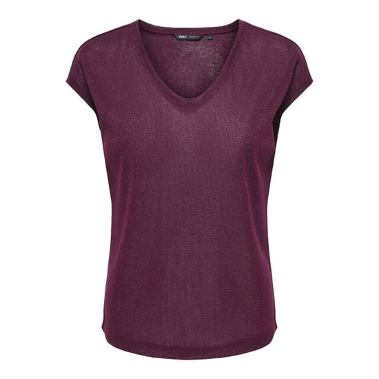 Only Onlsilvery lurex top met v-hals - Image 1