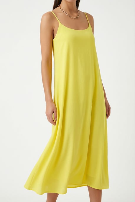 Katoenen Poplin Midi Slip Jurk - Image 5