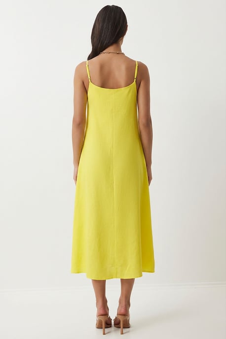 Katoenen Poplin Midi Slip Jurk - Image 6