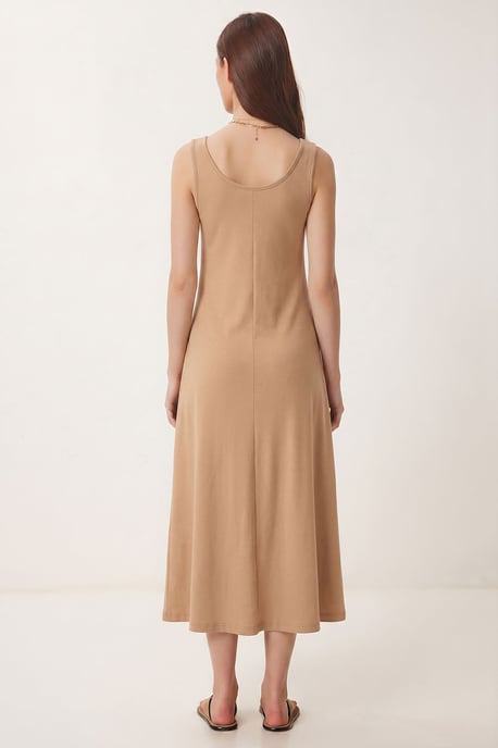 U Collar Midi Dress - Image 5