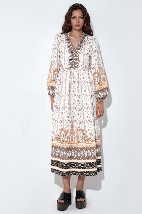 Floral Belted Maxi Dress - Image 5