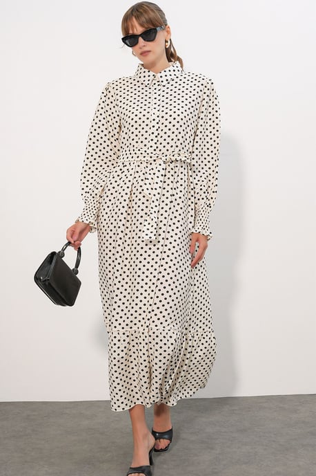 Paisley Geknoopt Midi Hemdjurk - Image 2