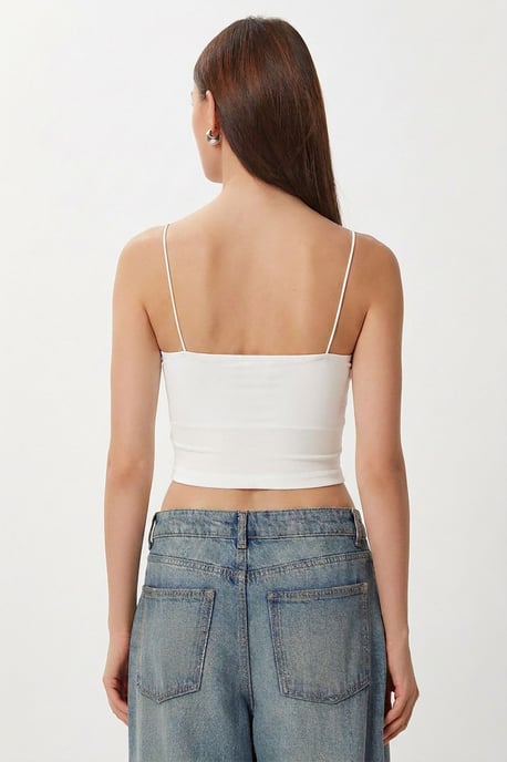 Slim Fit Square Neck Crop Top - Image 6