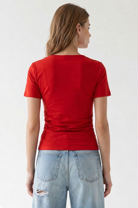 Women's Slim Fit Boat Neck T-Shirt - Image 5