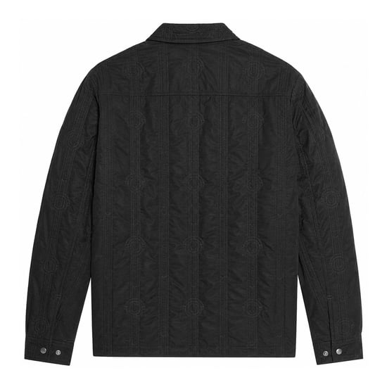 Lyle & Scott Herenoverhemd met geometrisch patroon, standaardpasvorm (Zwart ijs) - Image 2