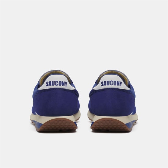Saucony Unisex-sportschoenen van suède, maat 80 voor volwassenen (Blauw/Wit) - Image 4