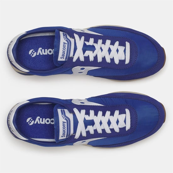 Saucony Unisex-sportschoenen van suède, maat 80 voor volwassenen (Blauw/Wit) - Image 5