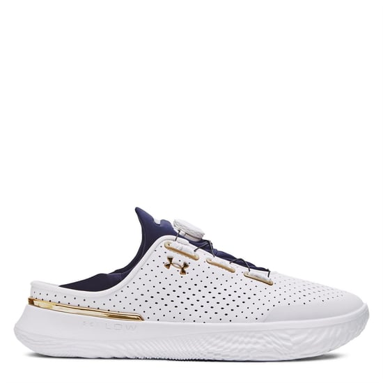 Under Armour SlipSpeed-sportschoenen voor heren (Wit/Goud) - Image 2