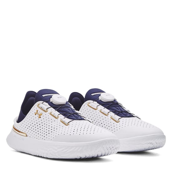 Under Armour SlipSpeed-sportschoenen voor heren (Wit/Goud) - Image 5