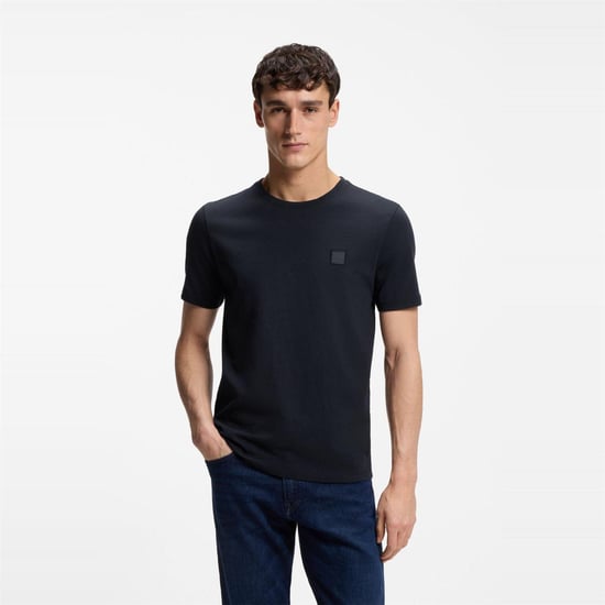 Boss Oranje premium katoenen T-shirt voor heren (Donkerblauw) - Image 2