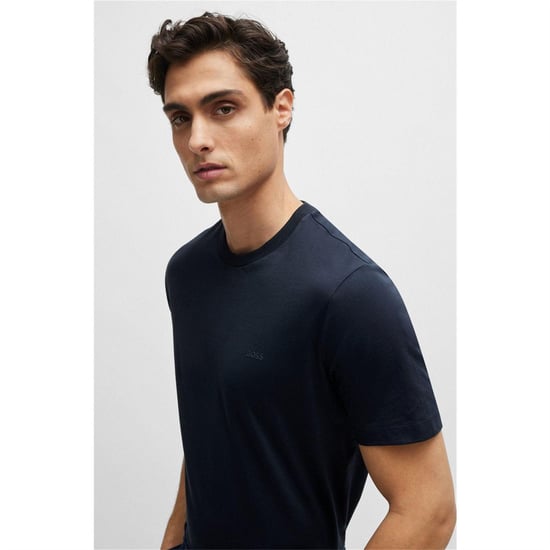 Boss Hbb Thompson T-shirt met ton-sur-ton logo voor heren (Marine) - Image 3