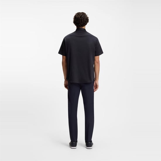 Boss Herenoverhemd met losse pasvorm, effen (Donkerblauw) - Image 3