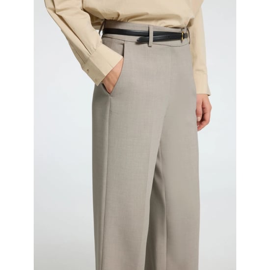 Selected Femme slfrita mw wide pant mel noos 16094206 island fossil - Image 4