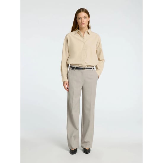 Selected Femme slfrita mw wide pant mel noos 16094206 island fossil - Image 5