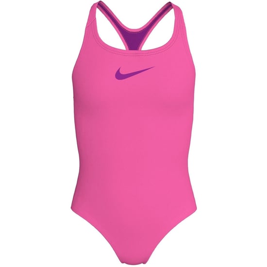Girls Nike Swimsuit in Hyper Pink - Image 1