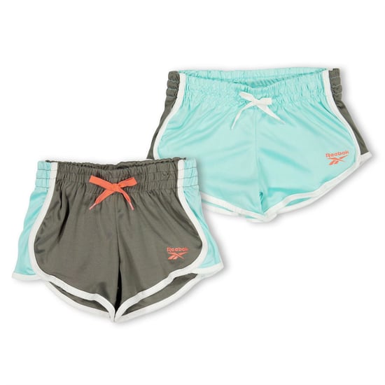 Girls Reebok 2p Blckd Shorts in Aruba Blue - Image 1