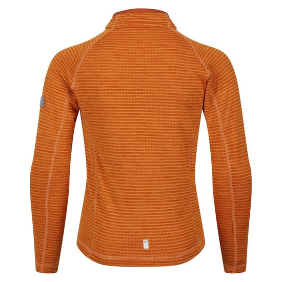 Boys Regatta Zip Neck Raglan Sleeve Sweatshirt in OrangePepper - Image 2