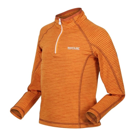 Boys Regatta Zip Neck Raglan Sleeve Sweatshirt in OrangePepper - Image 3