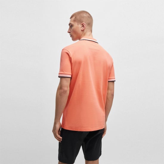 Boss Herenpoloshirt ‘Paddy’ met contrasterende boorden (Rood) - Image 4