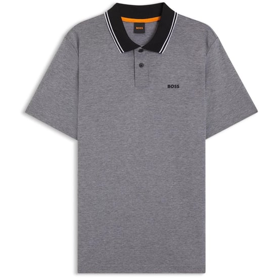 Boss Heren Peoxfordnew Poloshirt met korte mouwen (Zwart) - Image 1
