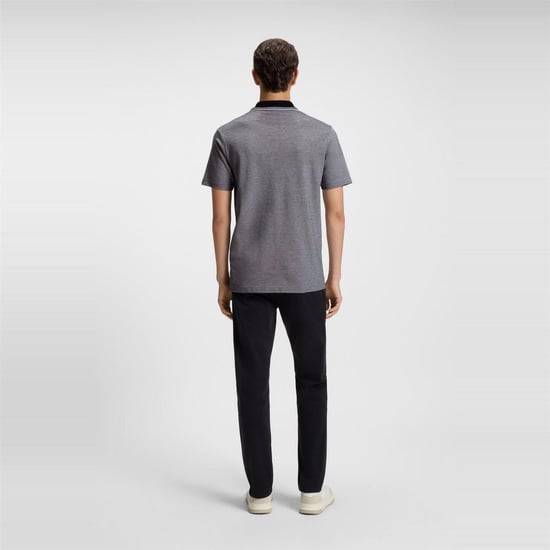 Boss Heren Peoxfordnew Poloshirt met korte mouwen (Zwart) - Image 3