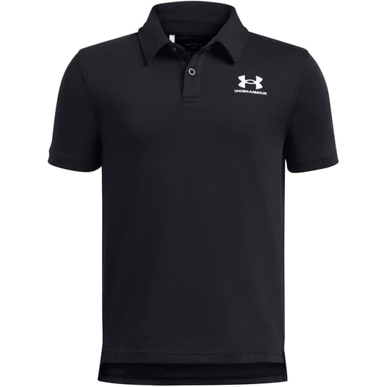 Under Armour Kinderpolo met korte mouwen en ‘Icon Regular’-model (Zwart) - Image 1