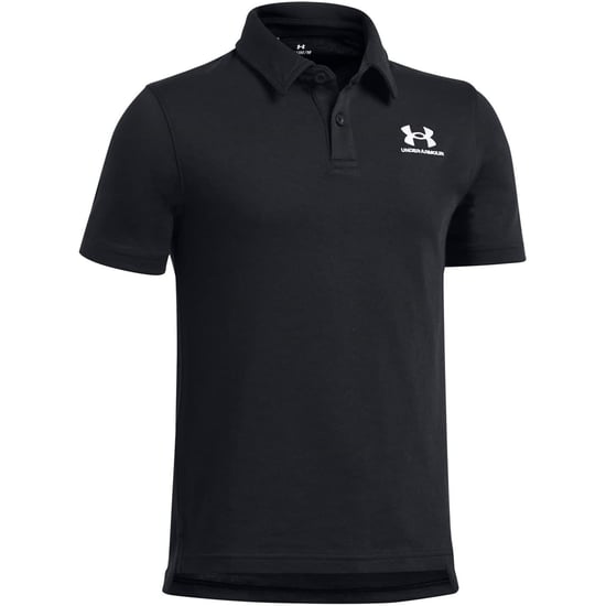 Under Armour Kinderpolo met korte mouwen en ‘Icon Regular’-model (Zwart) - Image 2