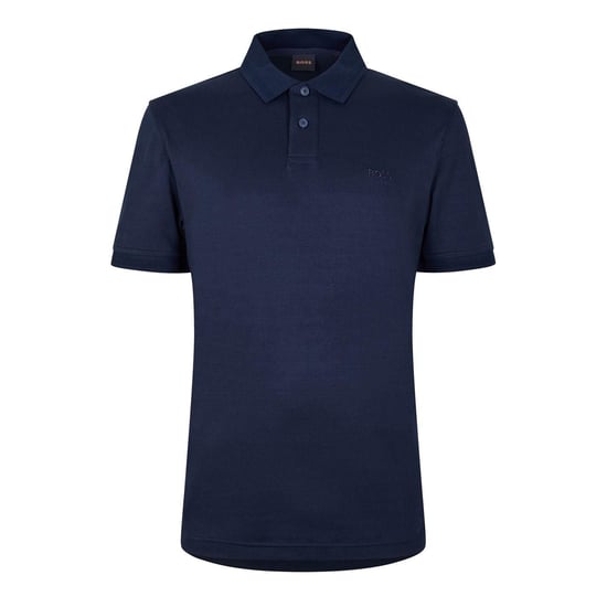 Boss Mens Interlock Short-Sleeved Polo Shirt (Dark Blue) - Image 1