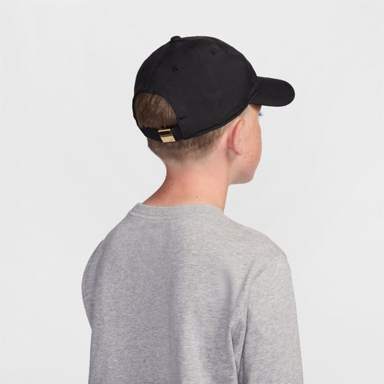 Accessories Nike Swoosh Cap Junior in Black/Flt Gold - Image 4
