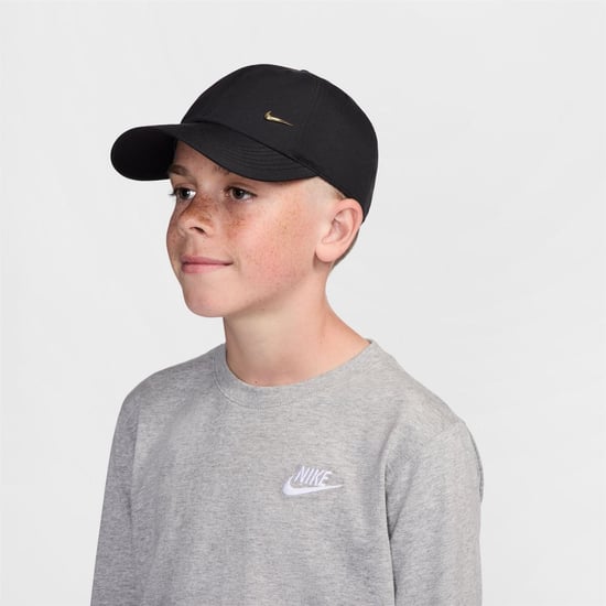 Accessories Nike Swoosh Cap Junior in Black/Flt Gold - Image 5