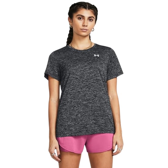 Under Armour Twist T-shirt met korte mouwen voor dames (Zwarte Twist) - Image 1