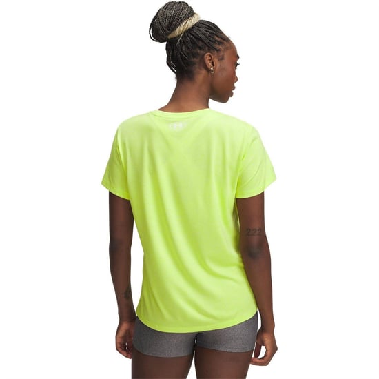 Under Armour Twist T-shirt met korte mouwen voor dames (Geel) - Image 3