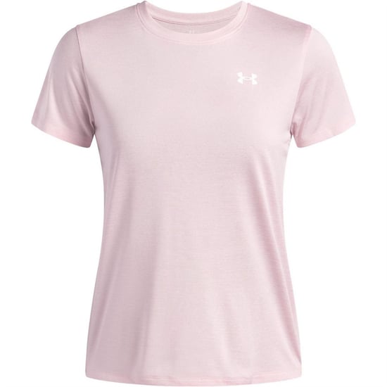 Under Armour Twist T-shirt met korte mouwen voor dames (Baby Roze/Wit) - Image 1