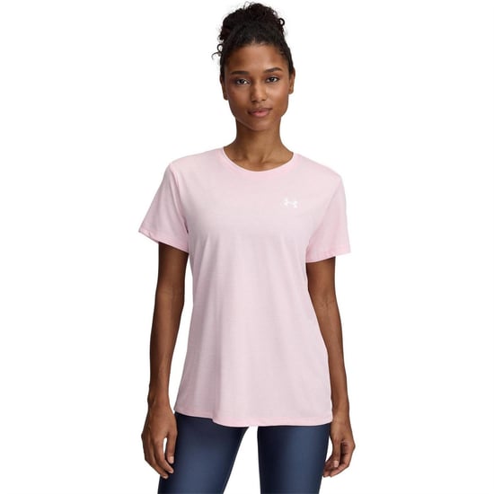 Under Armour Twist T-shirt met korte mouwen voor dames (Baby Roze/Wit) - Image 3