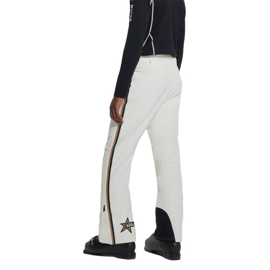 Men's Boss Solid Patterned Straight Salopette in White - Image 2