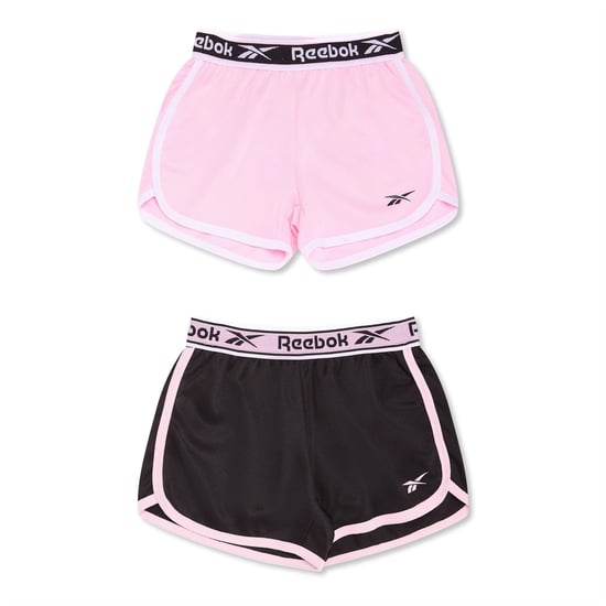Girls Reebok Mesh Shorts in Black - Image 1