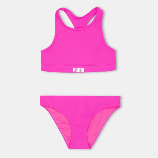Girls Puma Bikini Set in Fluo Pink - Image 1