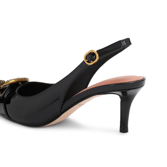 Kurt Geiger London Patent Leather Kgl Mayfair Sling Sm Egl Heels - Image 3