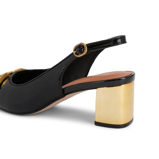 Kurt Geiger London Patent Leather Kingsley Block Heel Heels - Image 3