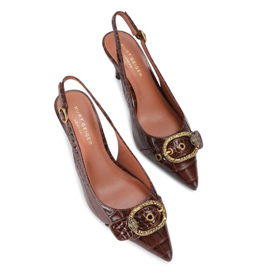Kurt Geiger London Leather Kgl Mayfair Sling Sm Egl Heels - Image 2