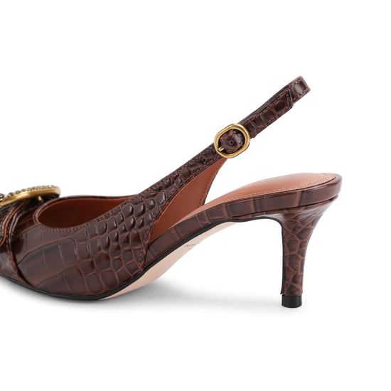 Kurt Geiger London Leather Kgl Mayfair Sling Sm Egl Heels - Image 3