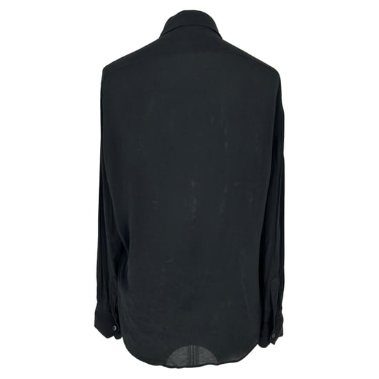 Celine långärmad blus med knappar i svart acetat - Image 3