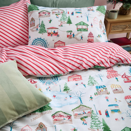 Furn Winter Wonderland Reversible Christmas Duvet Cover Set, Multi - Image 3