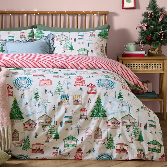 Furn Winter Wonderland Reversible Christmas Duvet Cover Set, Multi - Image 4