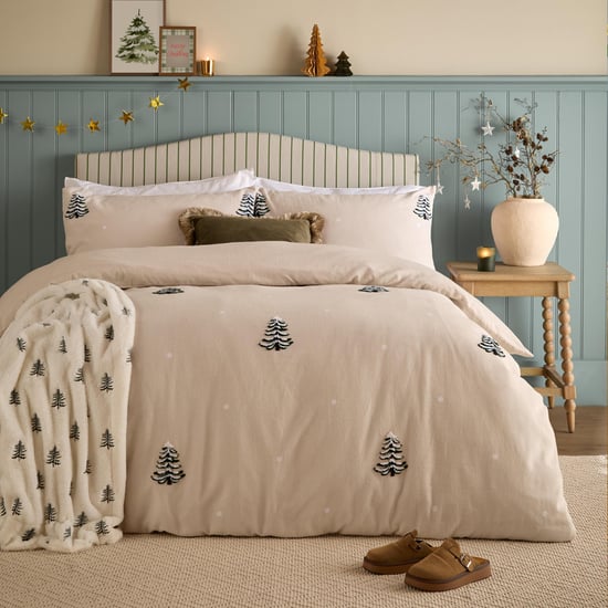 Furn Pine Tree 100% Cotton Tufted Duvet Cover Set, Natural - Image 1