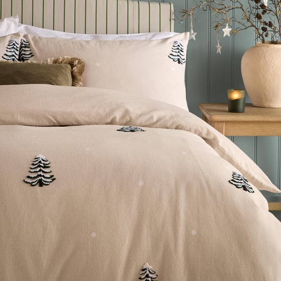 Furn Pine Tree 100% Cotton Tufted Duvet Cover Set, Natural - Image 2