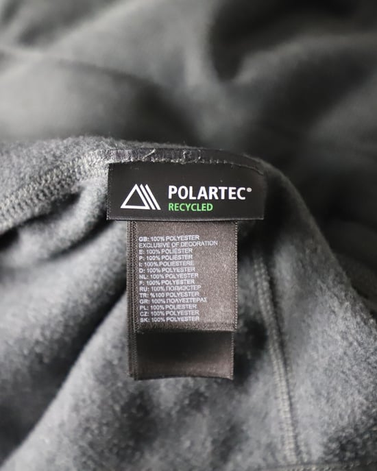 The North Face 100 Glacier fleecejack met volledige ritssluiting voor heren, gemaakt van grijs gerecycled polyester. - Image 5