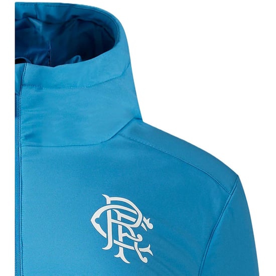 Castore Boys Rangers FC gewatteerde jas (Blauw/Donkerblauw) - Image 4