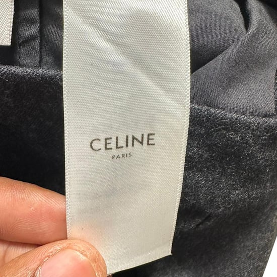 Celine Plisserade Byxor i Svart Ull - Image 4