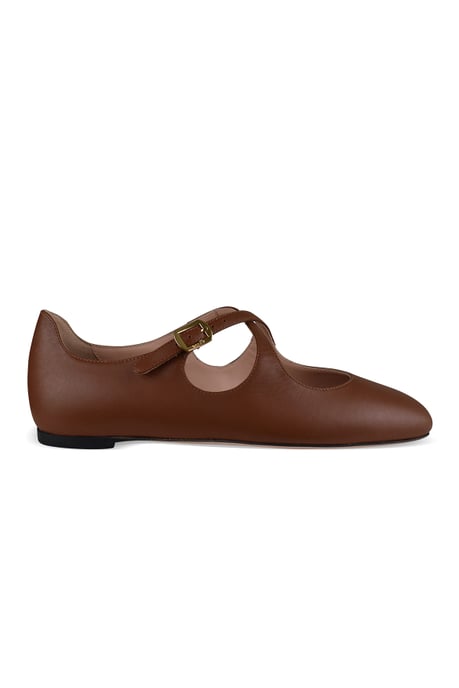 Bally BALLYRINA Flats Brown - Image 1